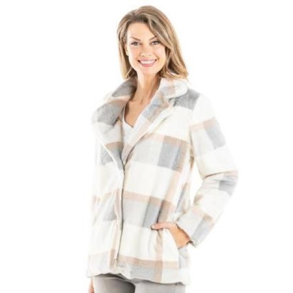 Soft Plaid Jacket